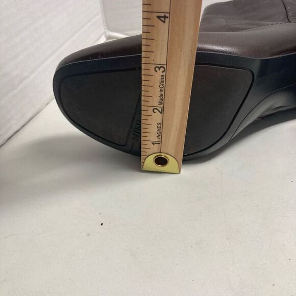 Leather Upper‎ NINE WEST Women’s Brown Ankle Boots Size8M - Picture 5 of 12